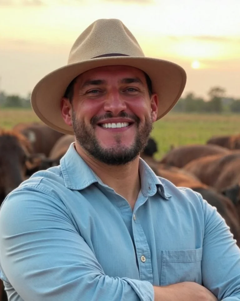 Norton Oliveira, CEO da AGRO Resultados Online, no campo
